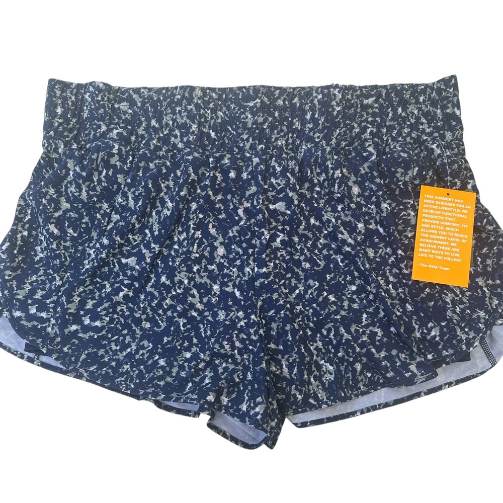 Avia Bike Liner Shorts Running Gym Fitness XXL (20) Athleisure Blue Sapphire